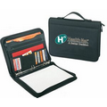 Executive Writing Padfolio w/ Zippered Binder & Carry Handle